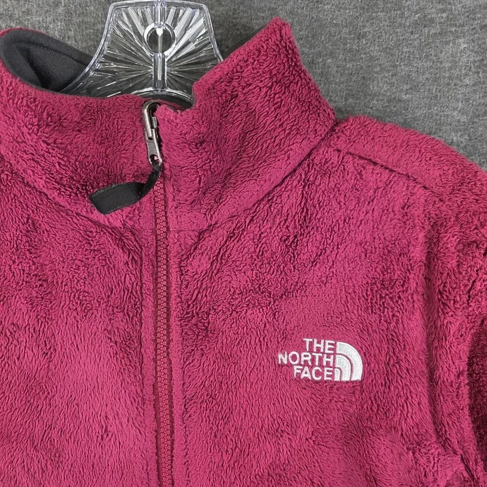 The North Face Jacket Womens Medium Pink Fleece Full Zip Soft Plush Warm Winter - Picture 2 of 9